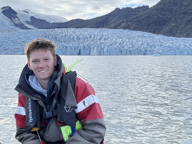 Will at glacier in Iceland